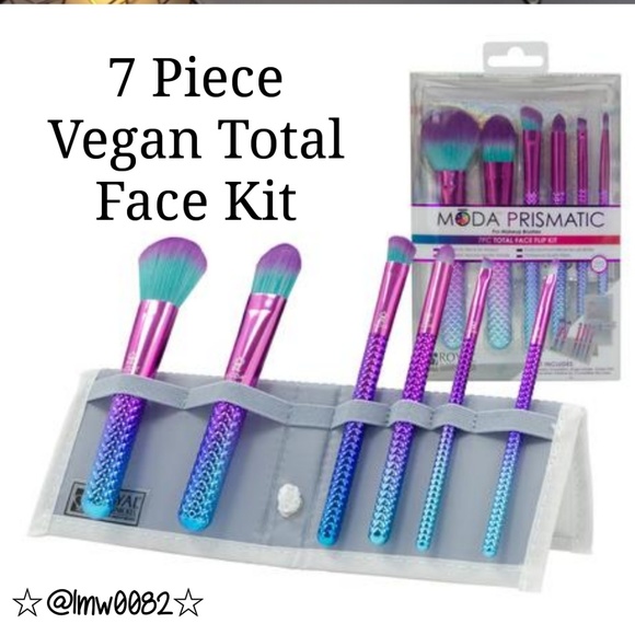 moda Other - Moda Prismatic 7 pc Total Face Flip Kit Brush Set